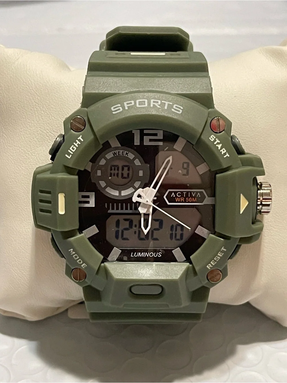 Activa Neo X Invicta Digital Analog Men's Watch - 55mm. Green